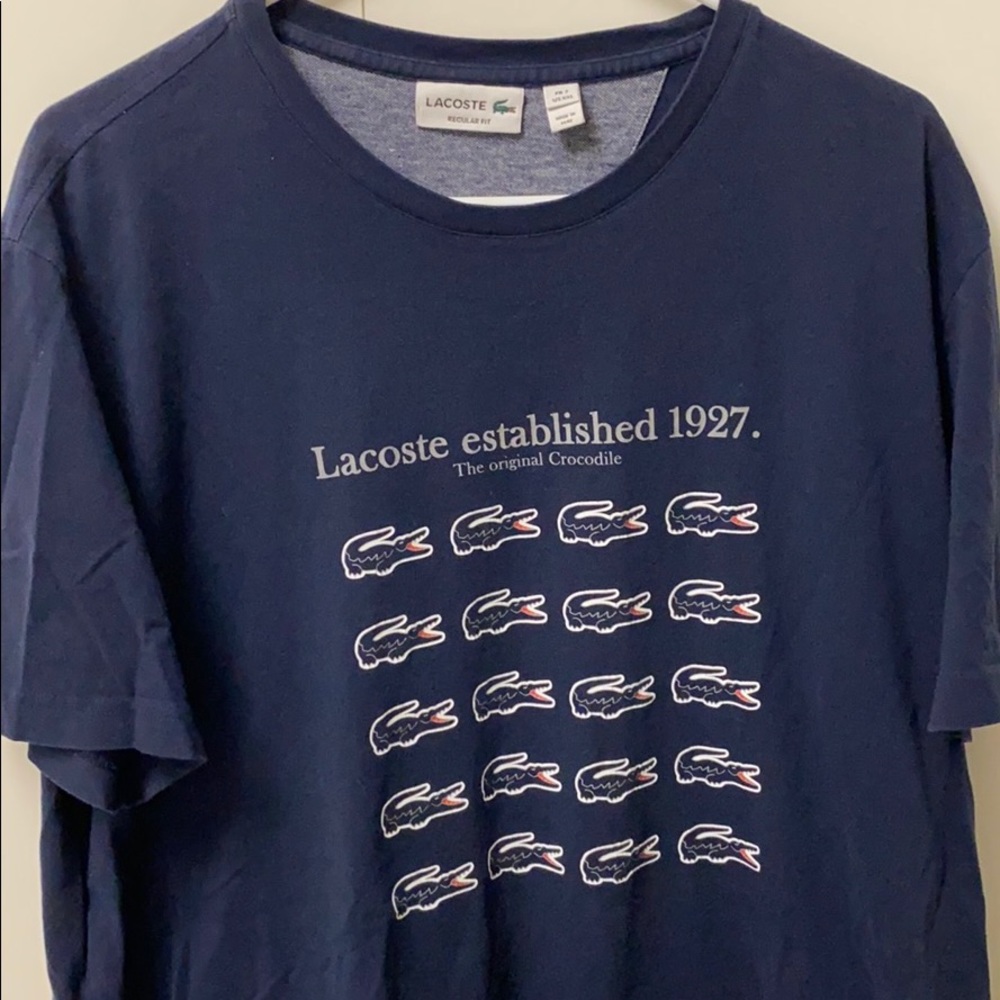 Lacoste Navy t-shirt XXL